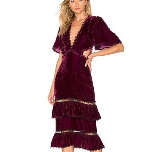 NWT Tularosa Kaylee Dress in Plum Size Small